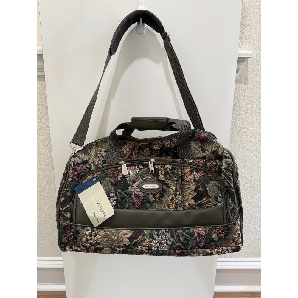Protocol English Garden Floral Tapestry 18" Satchel / Duffle Bag (1 pc, NWT)